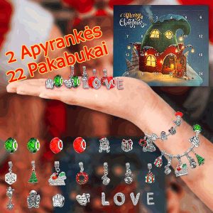 Advento kalendorius su 2 apyrankėmis ir 22 pakabukais | ADVENTBRACE