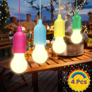 Šventinės Pakabinamos Lemputės, Maitinamos Baterijomis (4 vnt.) | HALOGLO