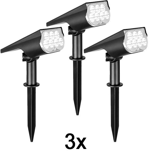 3x Lauko saulės energijos prožektorius | SPOTIKE