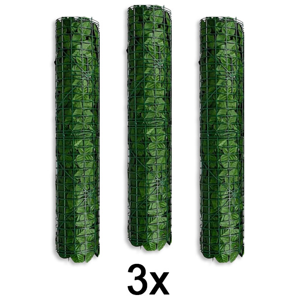 3x Dirbtinių lapų tvorelė-uždanga | LEAFPANEL